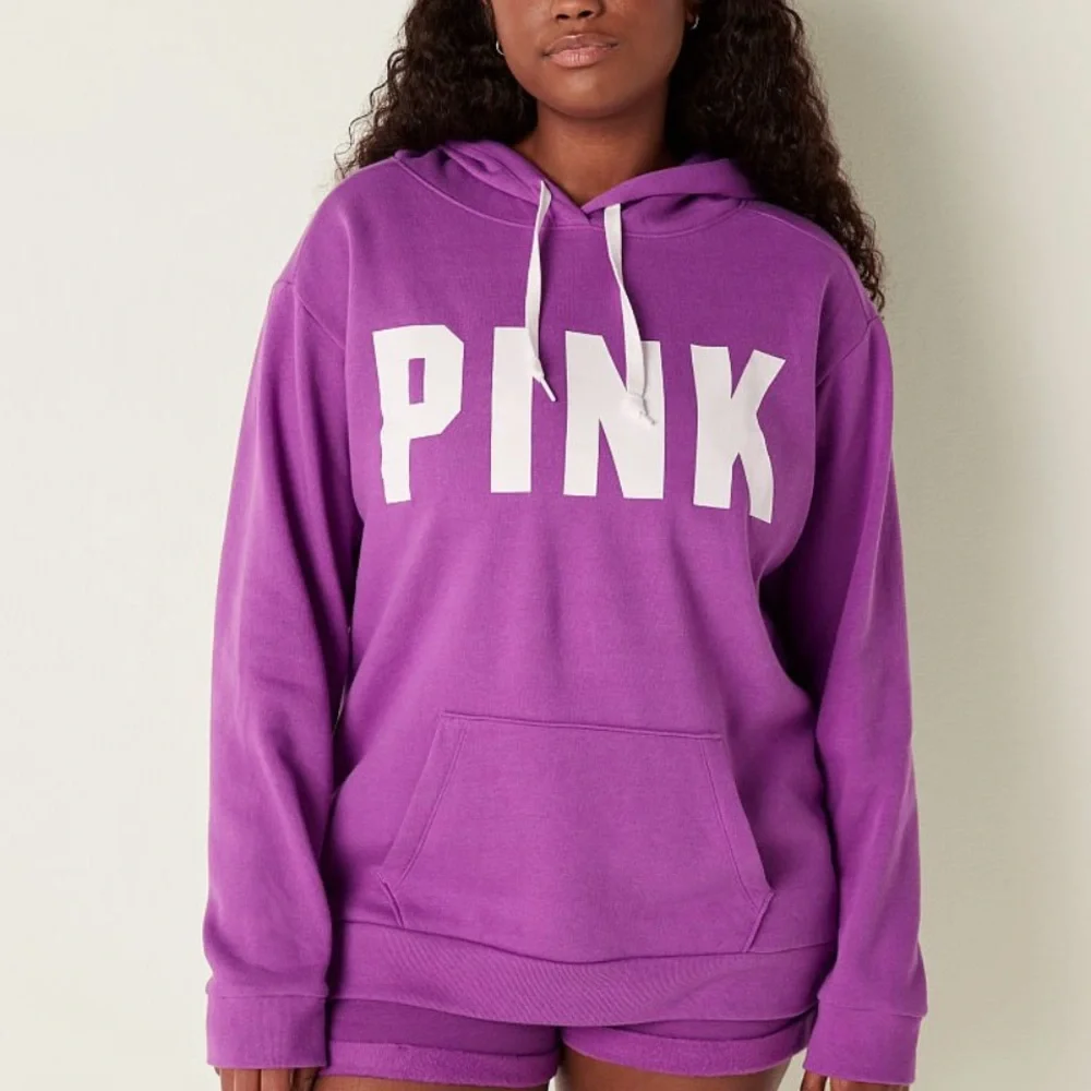 Vs Victorias Secret Pink Everyday Lounge Campus Pullover Hoodie Sweater Top XXL